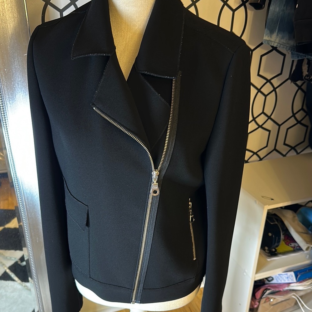 LAMB Women's Black Zipper Jacket